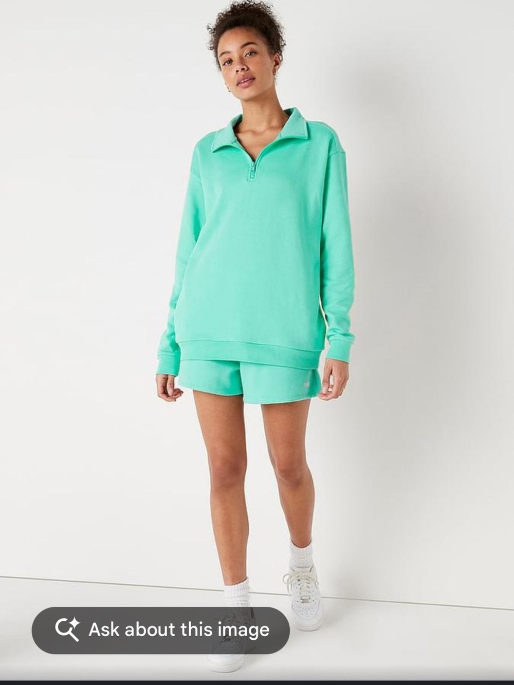 PINK Victoria’s Secret Pink Half-Zip Sweater